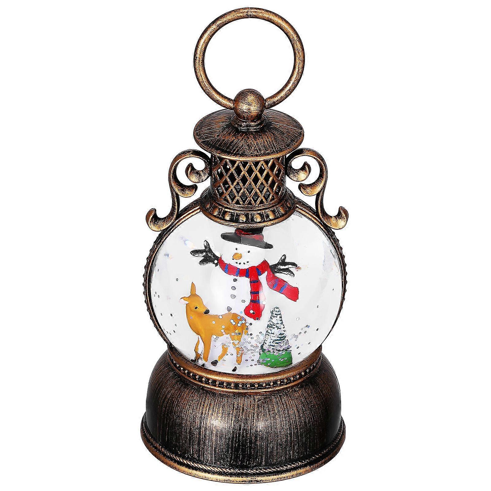 Glittering Christmas Snow Globe For Gift Giving Multi Item 1Pcs