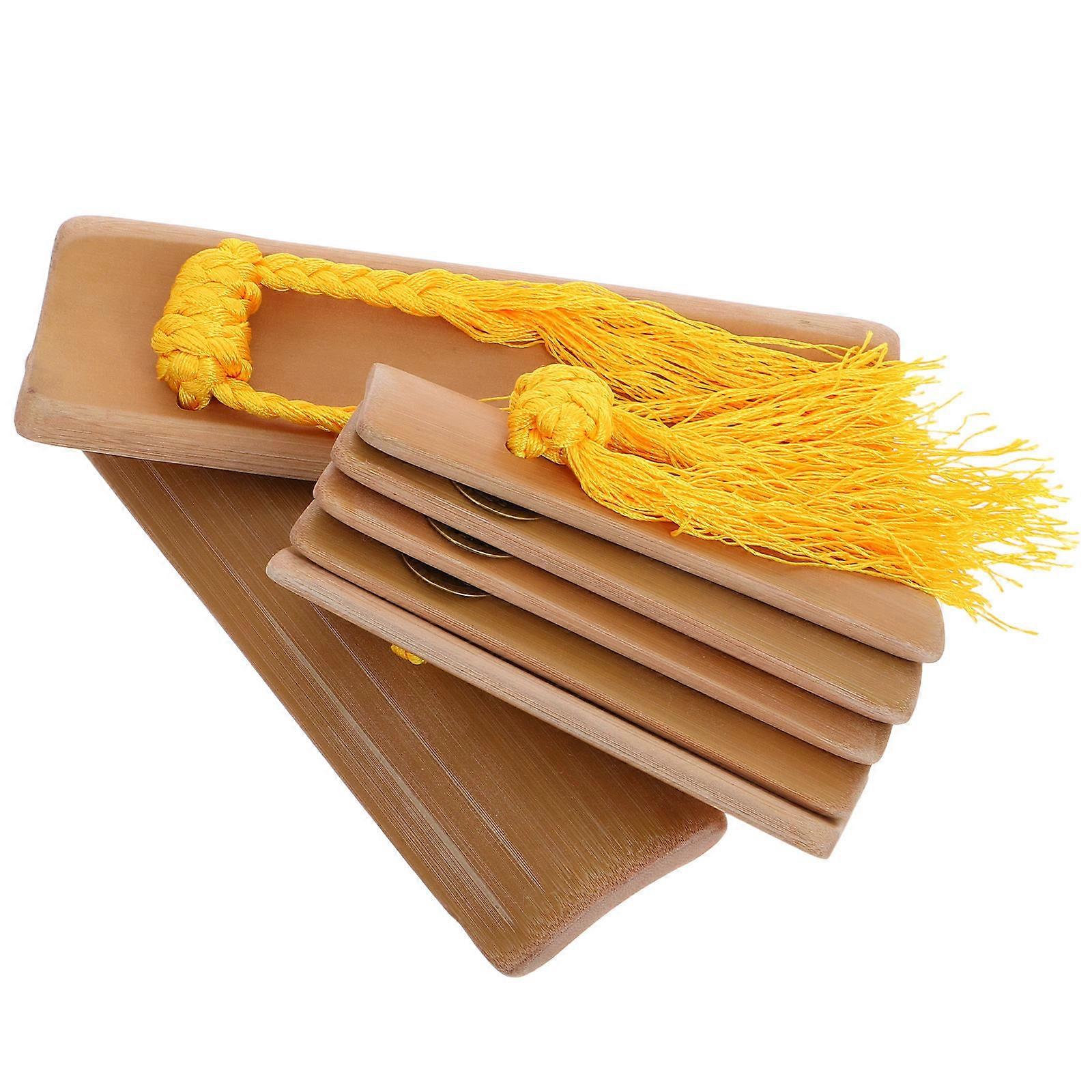 Chinese Kuaiban Bamboo Clapper for Folk Music Performance 2Pcs Instruments