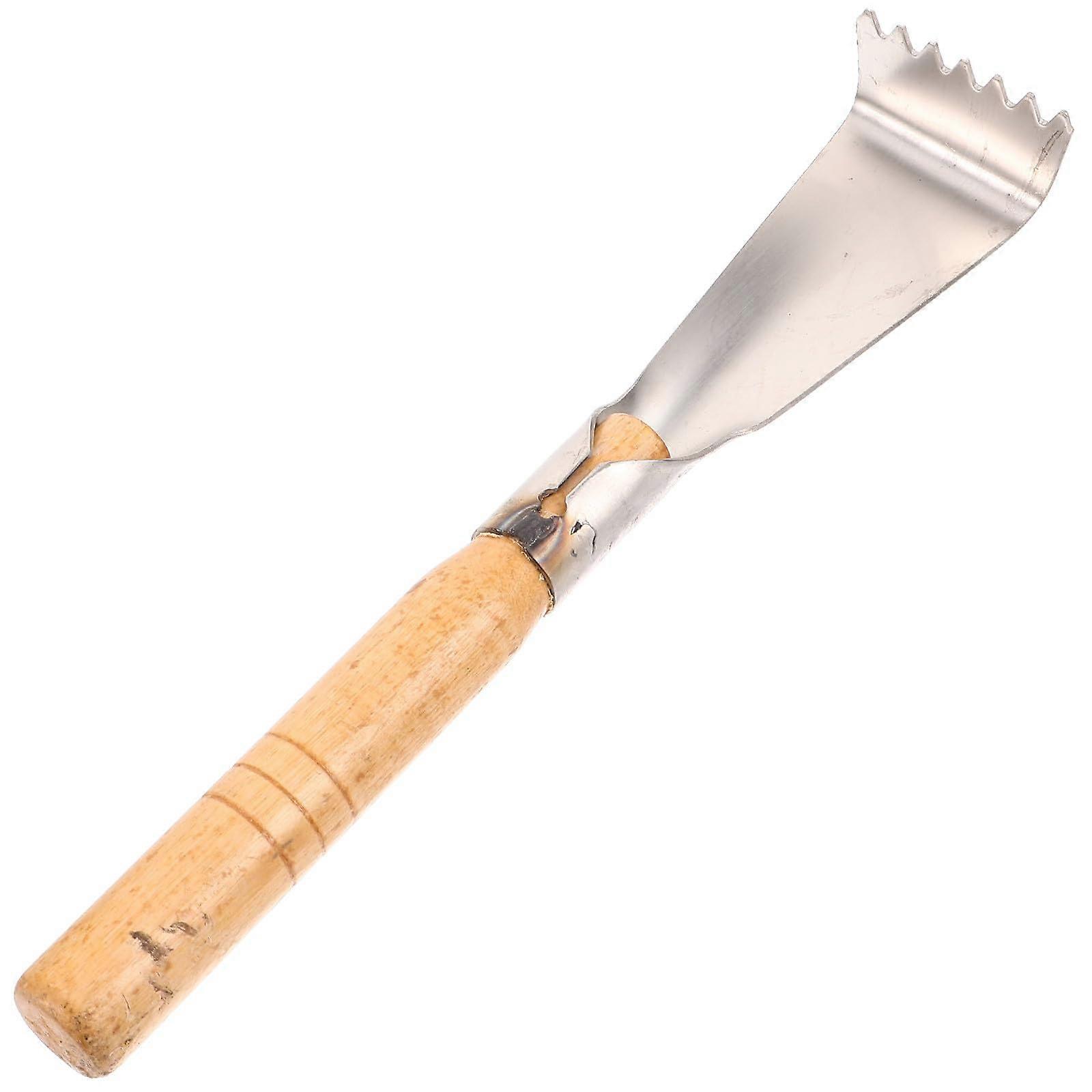 Garden Trowel with Ergonomic Wooden Handle and Sharp Stainless Steel Blade for Planting and Weeding