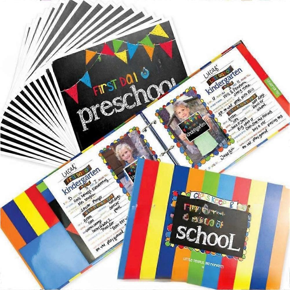 72 page 28GF Easiest School Days Memory Album First and Last Day of School Memory Book Photo Album for Kids School