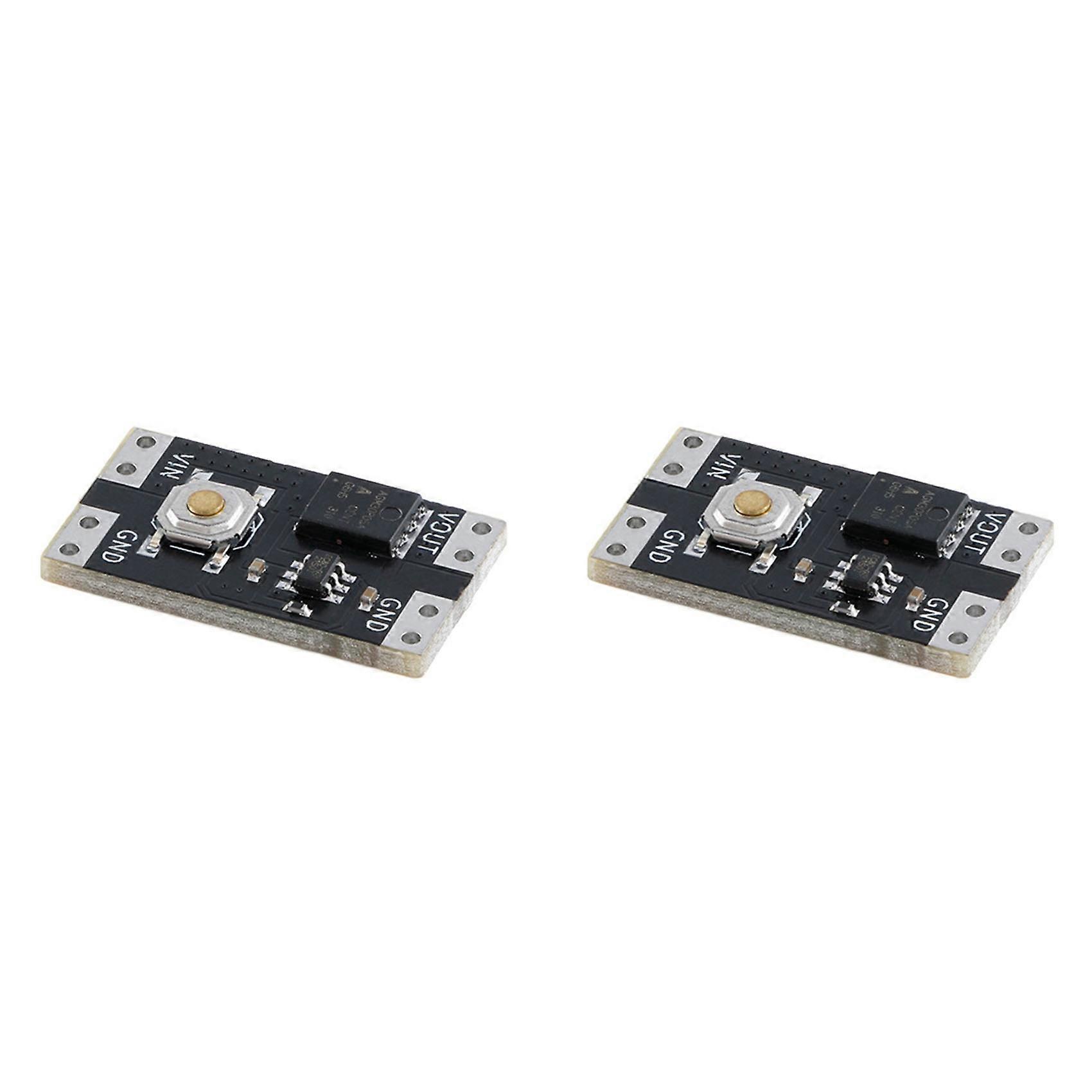 2Pcs XL-10AL Single Bond Button Bistable Mini One Key Switch Module 3.5-5.4V 300nA Load 10A Low Power