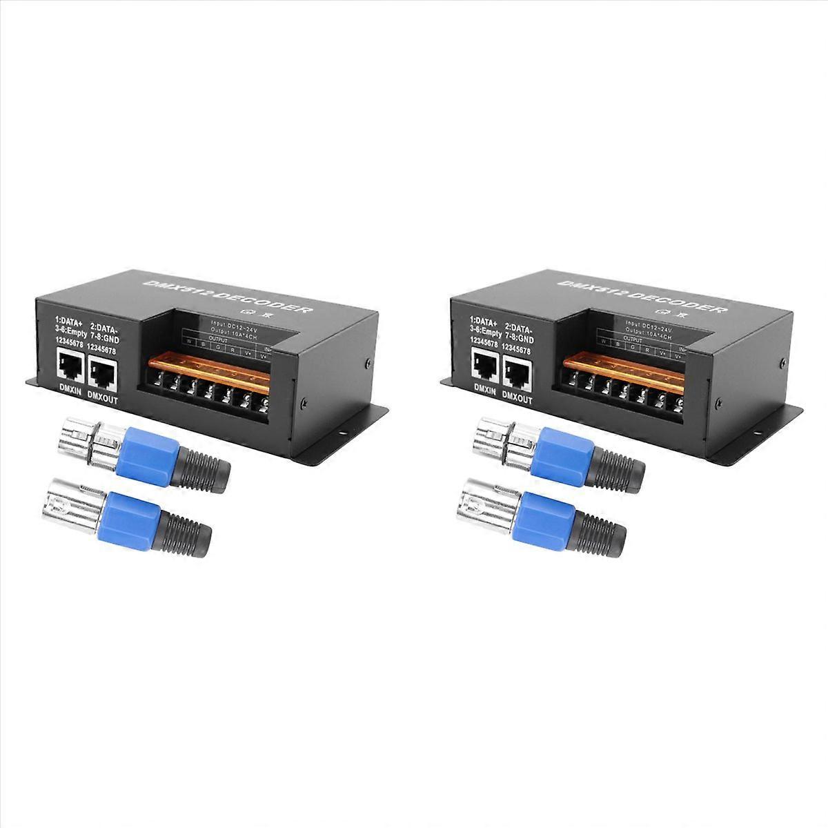 4 Channel Decoder PWM LED Strip Light Controller Input 12V-24V DC