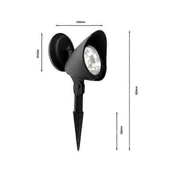 2pcs Solar Spot Lights Garden Lighting 2PCS-WHITE LIGHT 2pcs-White Light