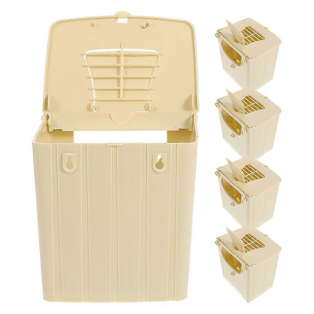 5Pcs Bird Nest Box for Parakeet Cockatiel Parrot Breeding Nesting Box Set