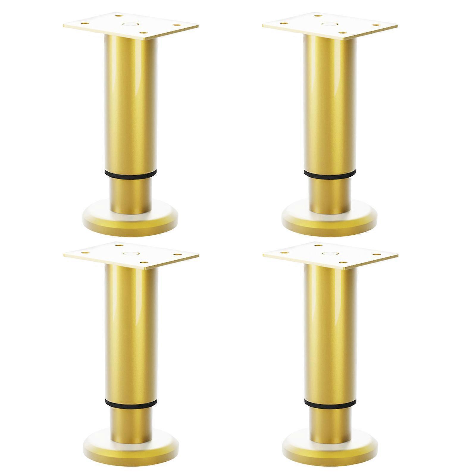 Multipurpose Gold Furniture Legs Extendable & Stable Support Adjustable Support Legs Simple Installs for Bed & Desks Multicolor