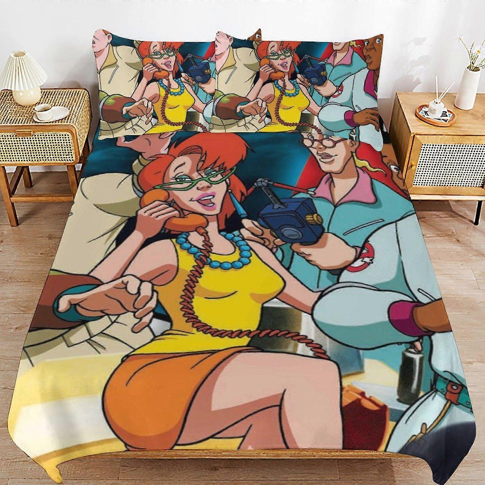 1996XB The Real Ghostbusters Perfect Sleep Upgrade Clean Threaded Surface Soft Handling Duvet Cover Sets Comfort Setup KL1996