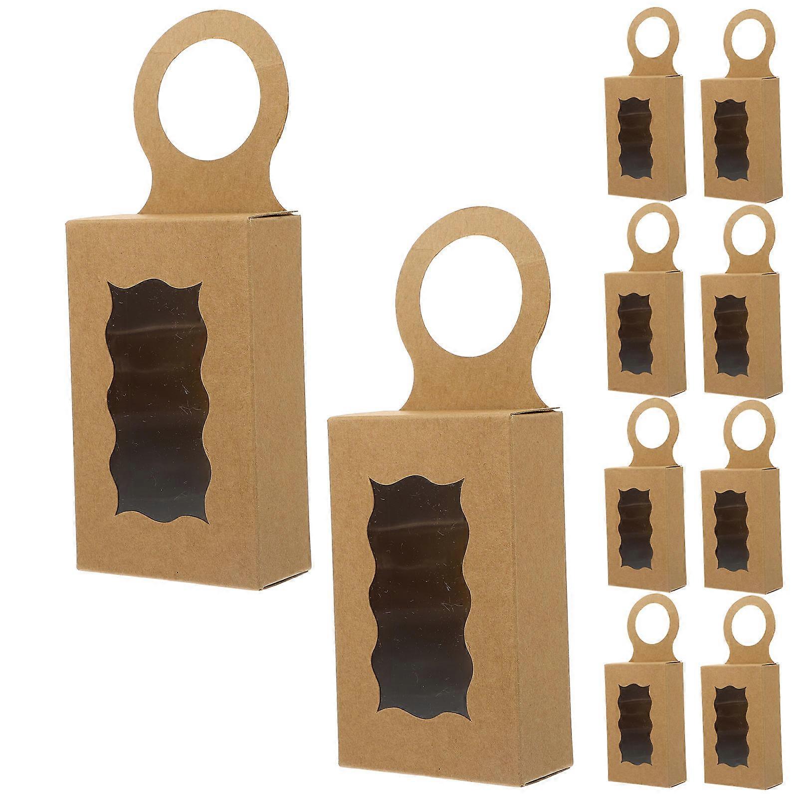 Paper Gift Box Hanging Bottle Boxes for Storage 25Pcs Pack