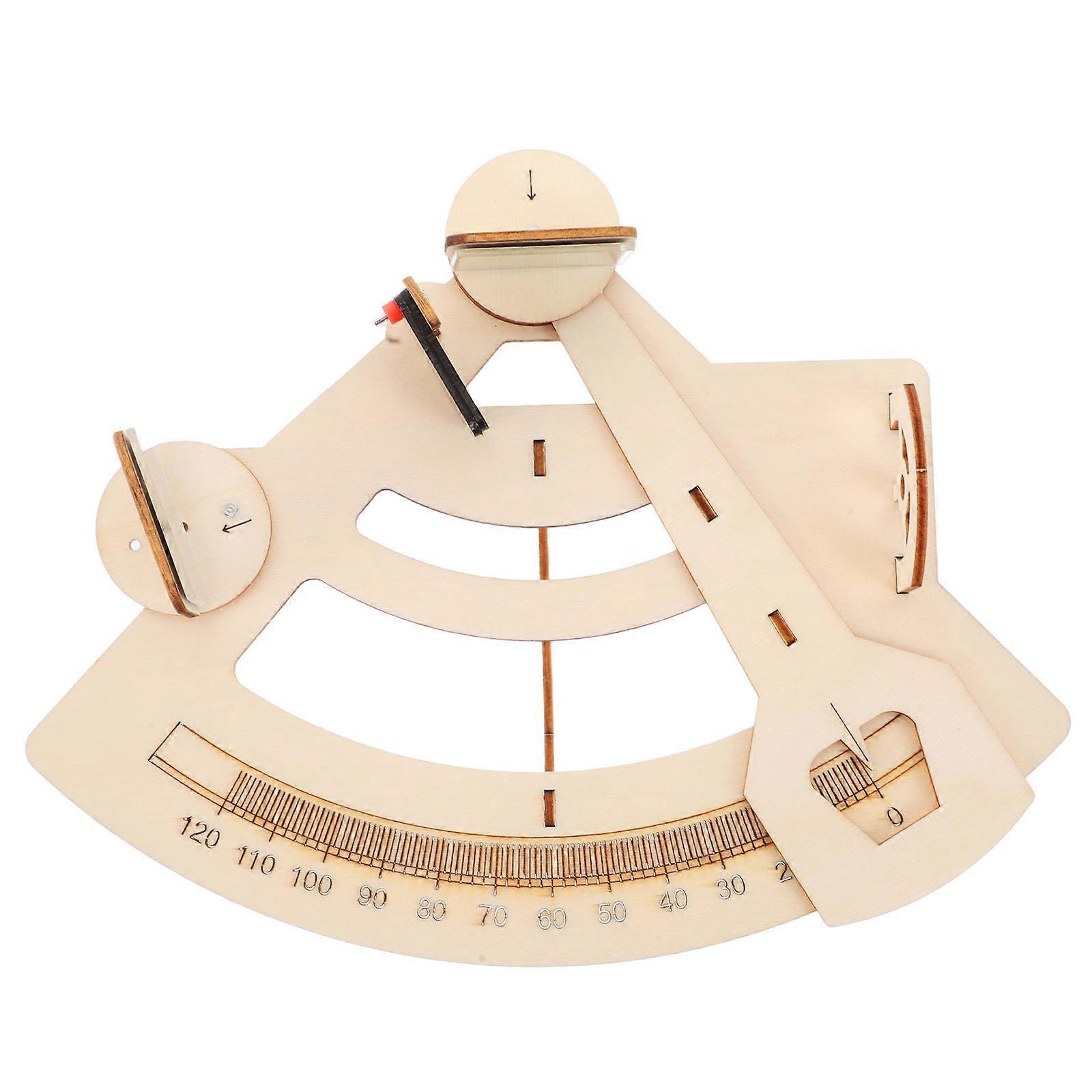 Science Toy Sextant Model for Teaching Piece Wooden Plaything