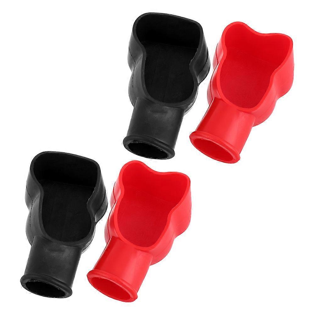 PVC Battery Terminal Protector Caps Durable Car Battery Cover 2Pairs