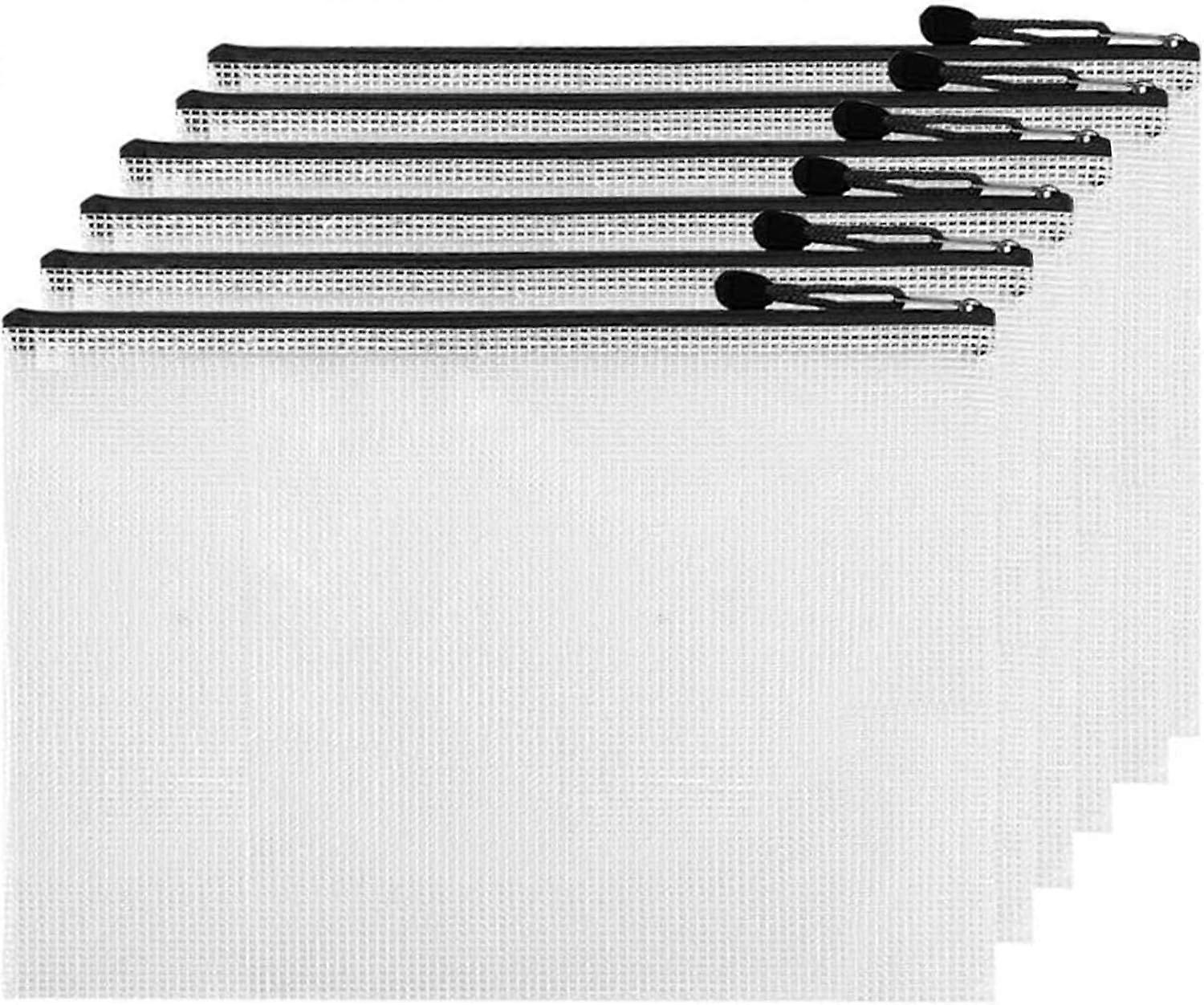 Mesh Zipper Pouches - Zipper File Bags/Waterproof Document Bags/Plastic