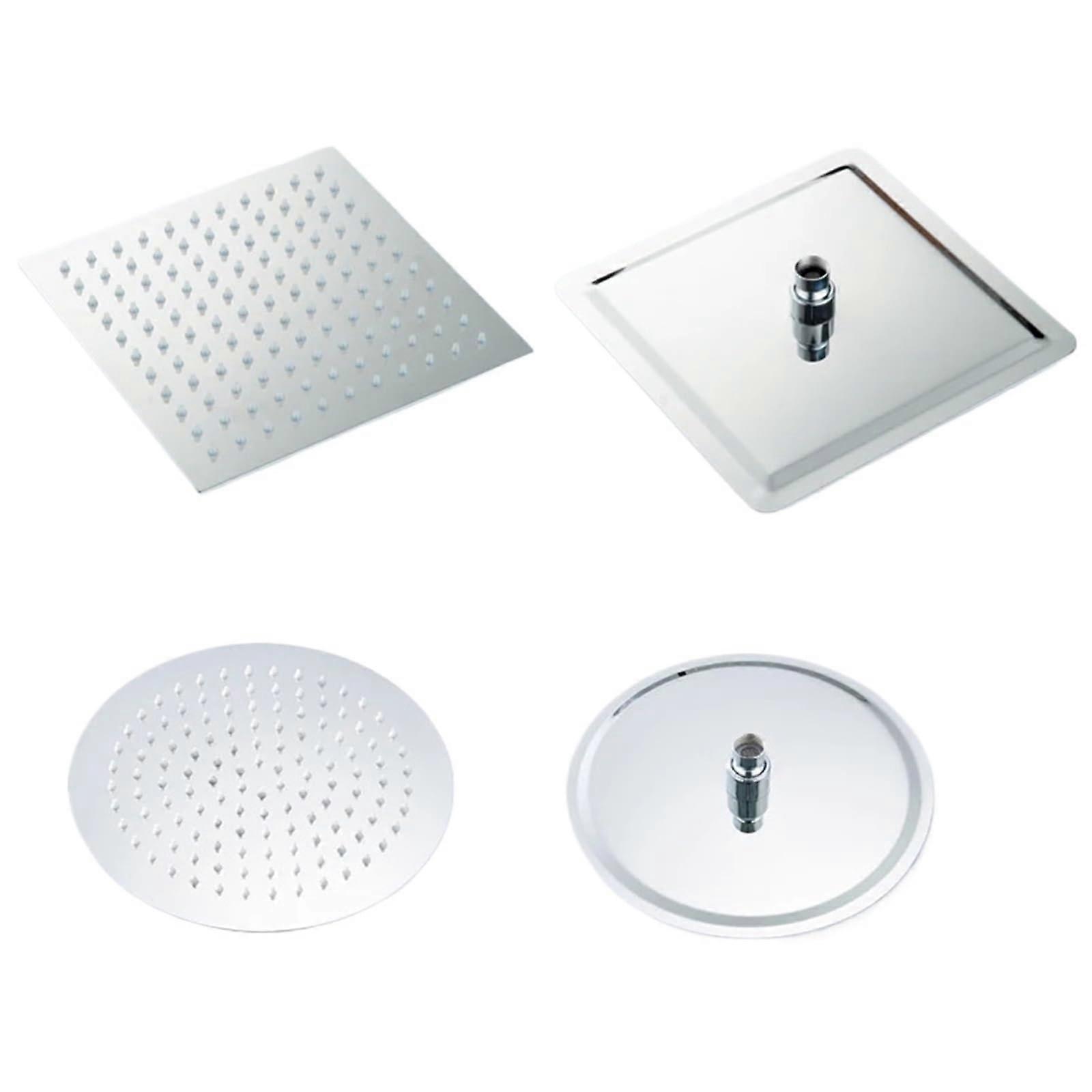 Handheld Square Shower Head with Water Saving Performance for Bathroom Wall Mount Green