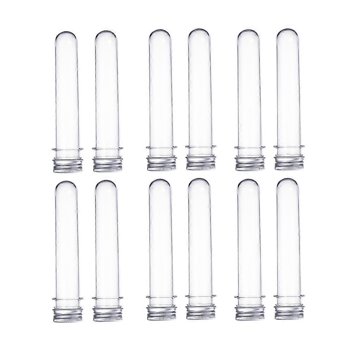 Plastic Test Tubes for Holding 6Pcs Clear Test Tubes with Screw Caps