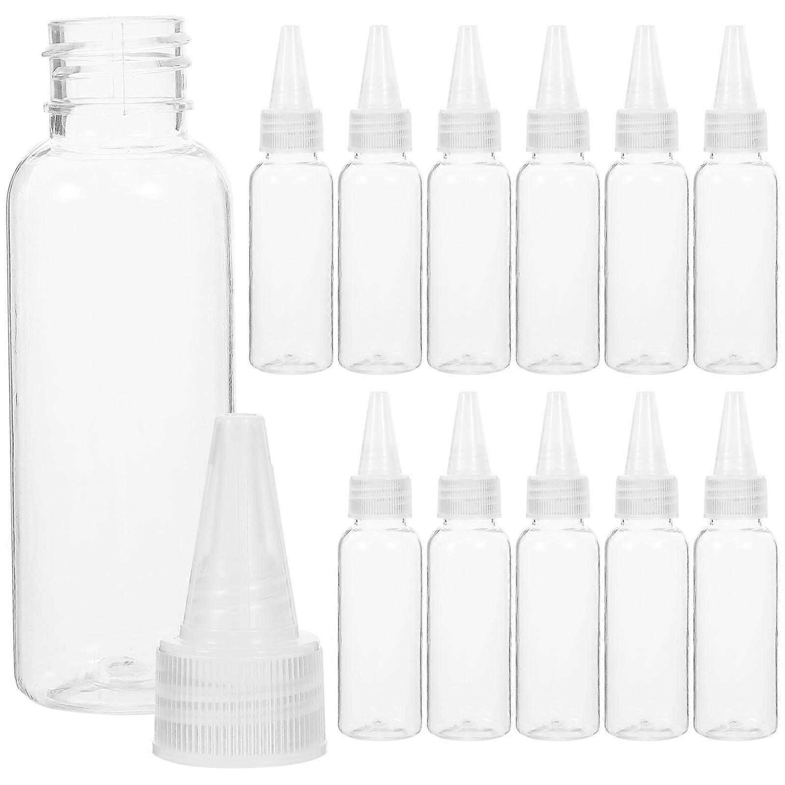 Plastic Tip Bottle Tip Applicator Bottle for Liquid Control 12Pcs