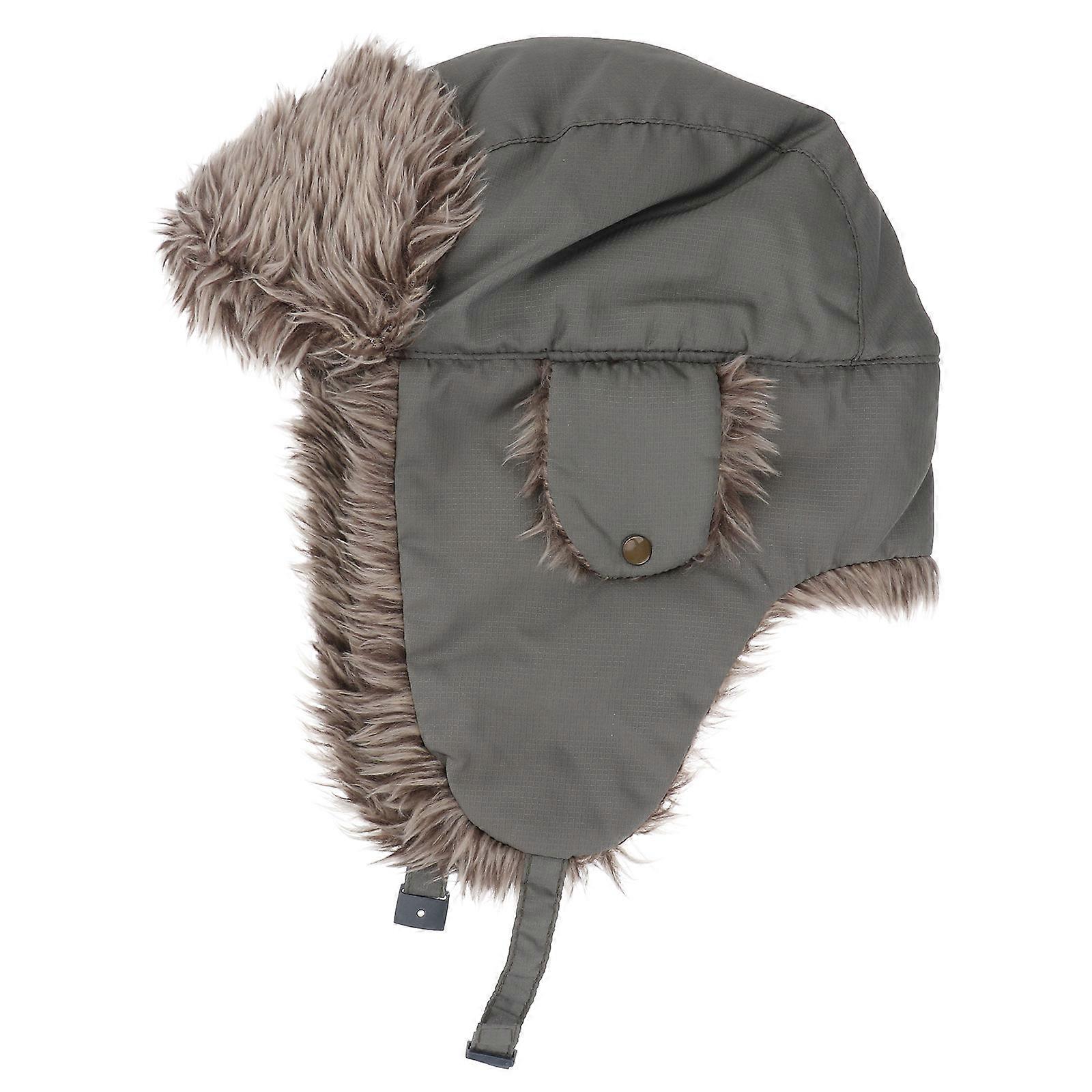 Trapper Hat Winter Ski Hat for Keep Warm with Ear Flaps Green Color