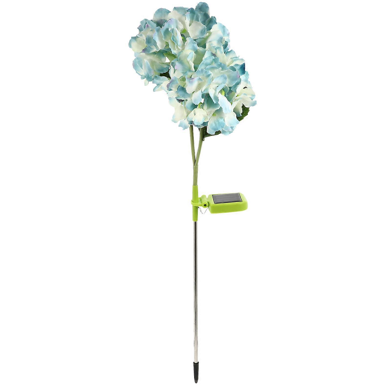 Ground Plug Light Solar Lamp Simulation Flower Shape for Decoration 2Pcs