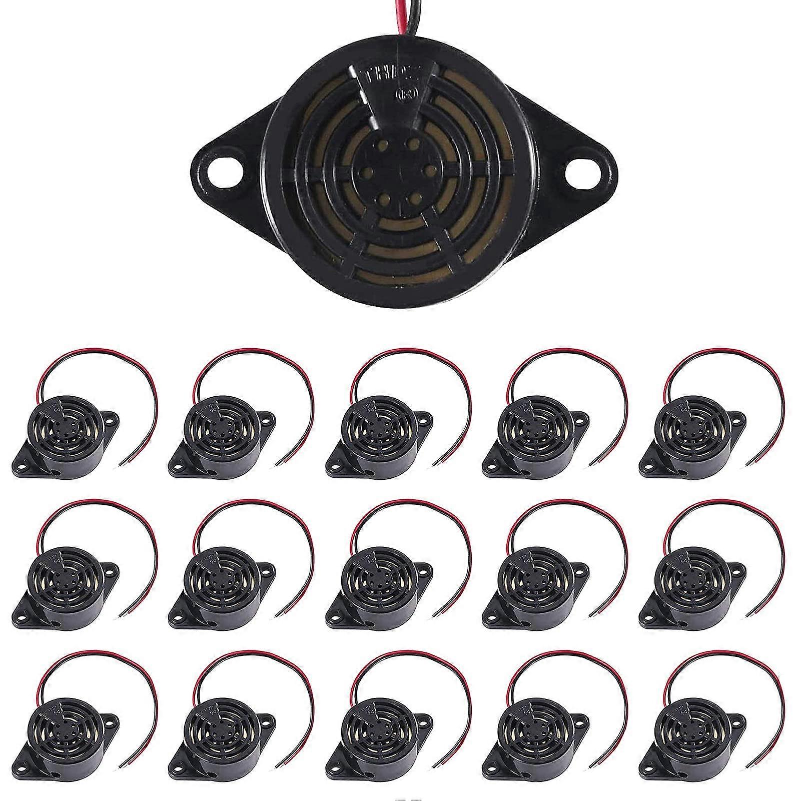 15PCS Active Piezoelectric Buzzer SFM27 DC 324V Continuous Tone Alarm Module Wide Voltage Range