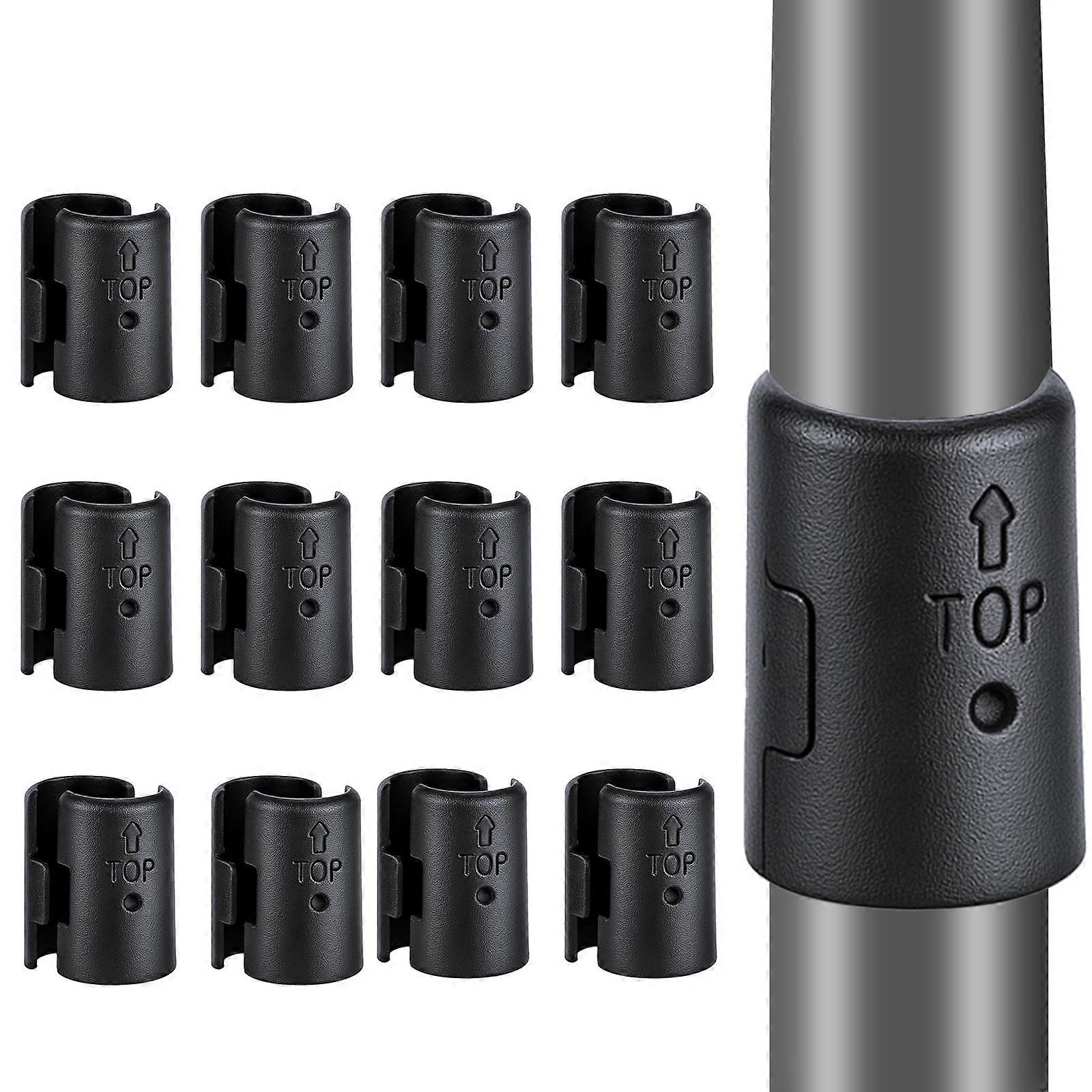 24 Pcs Wire Shelf Clips for 3/4 Inch Posts, Replacement Wire Rack Clips with Secure Lock