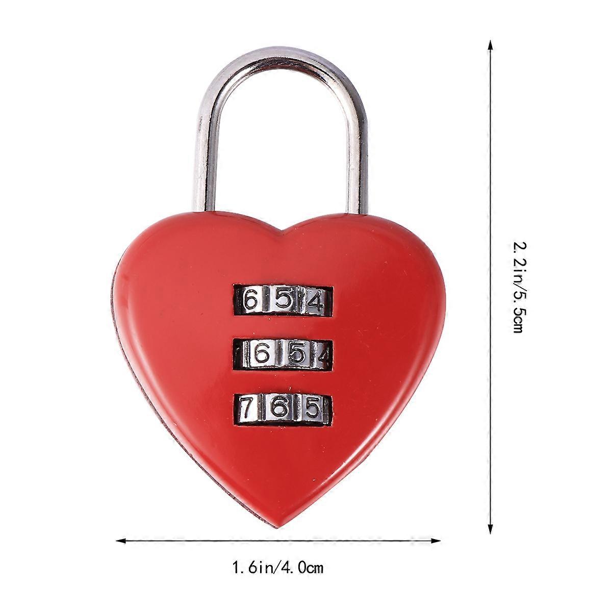Password Locks 3-Digit Combination Padlocks for Backpack 5 Pieces