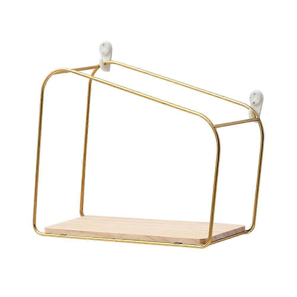 Modern Wooden Floating Wall Shelf, Frameless SpaceSaving Wall Mounted Storage for Home Decor