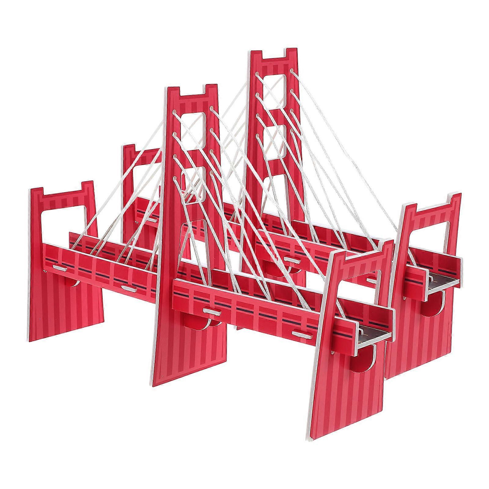 Educational Cable Stayed Bridge Model Set for Kids DIY Science Experiment 2Pcs