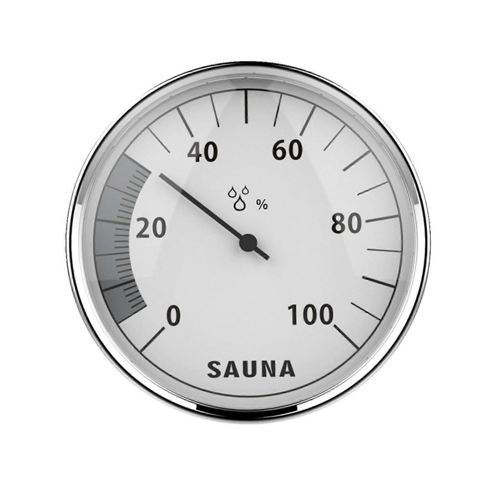 Sauna Thermometer Hygrometer with Large Analog Dials, Wall Mounted Humidity and Temperature Gauge