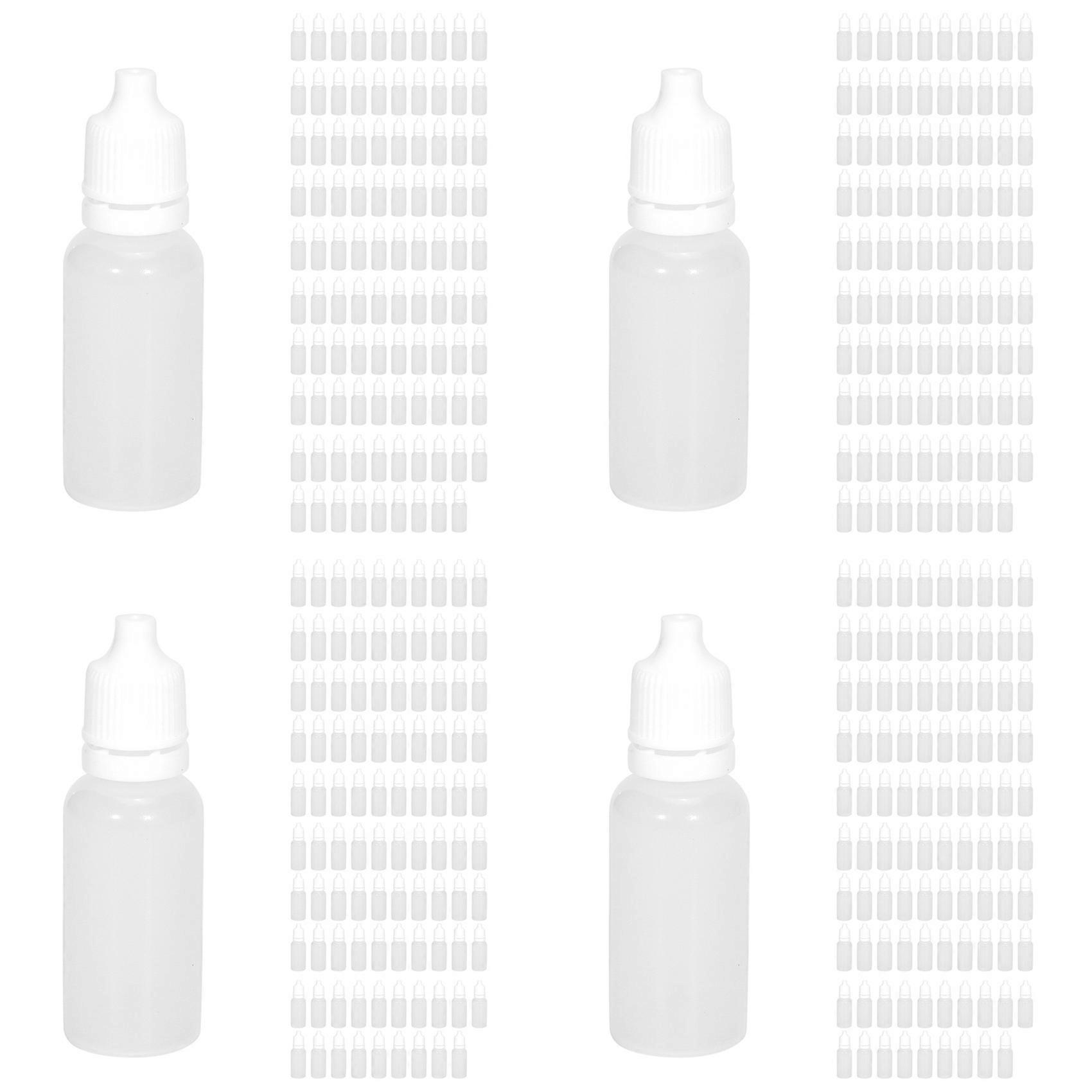 400PCS 15Ml Empty Plastic Squeezable Dropper Bottles Eye Liquid Dropper Refillable Bottles