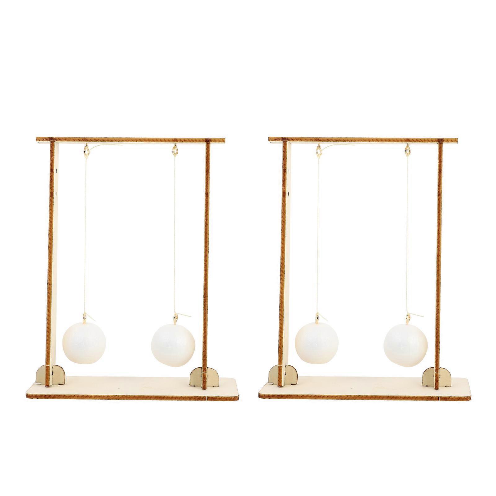 Floating Ball Experiment Tool for Physics Study 2Pcs Wooden Accessories Kit
