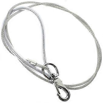 Chew Proof Metal Dog Leash Puppy Leash Prevent Tangle Dog-Themed Parties Silver 1Set
