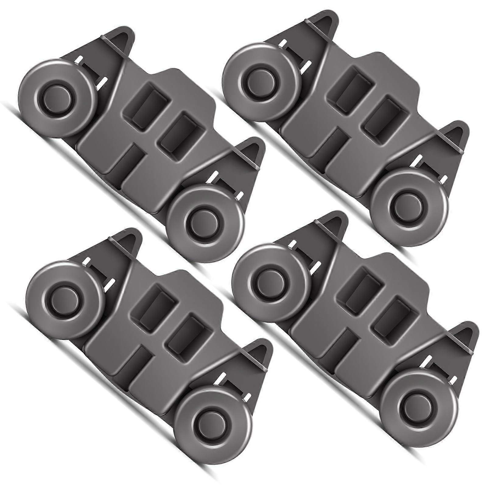 W10195416 Dishwasher Rack Wheels 4 Pack Compatible with Kitchenaid Whirlpool Maytag Lower Rack Replacement