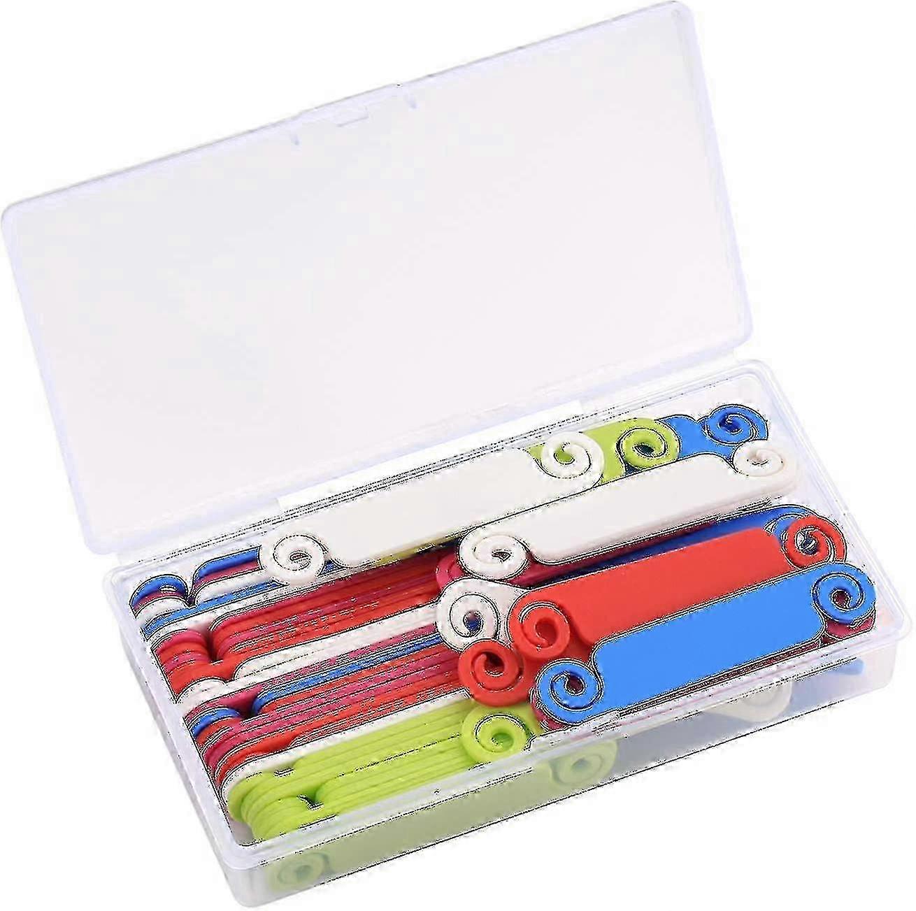 2026 50 Multicolored Cable Identification Labels for Wire Marking and Cable Management - Random Colors