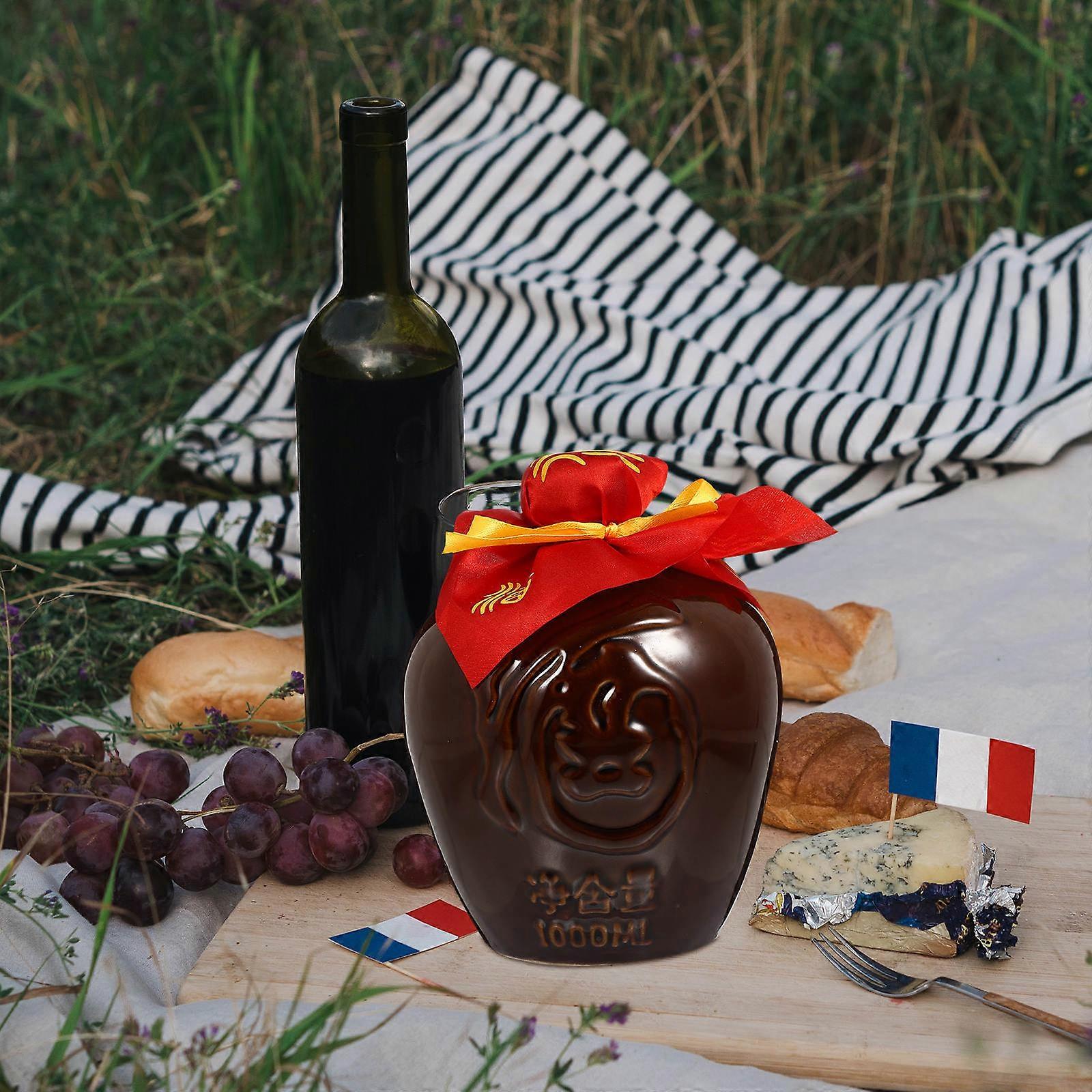 Ceramic Jar for Storage 1Set Practical Sealed Vintage