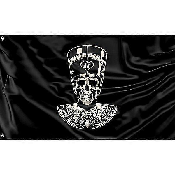 Egyptian Queen Skull Flag Pattern 1234