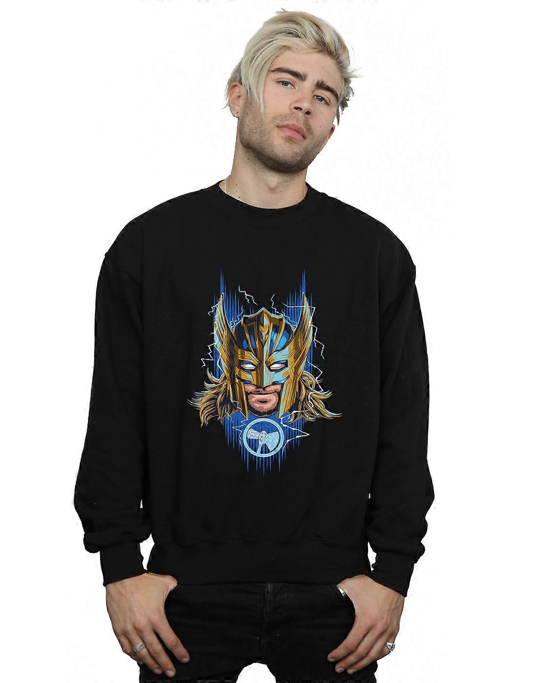 Marvel Men's Thor Love And Thunder Mask Sweatshirt