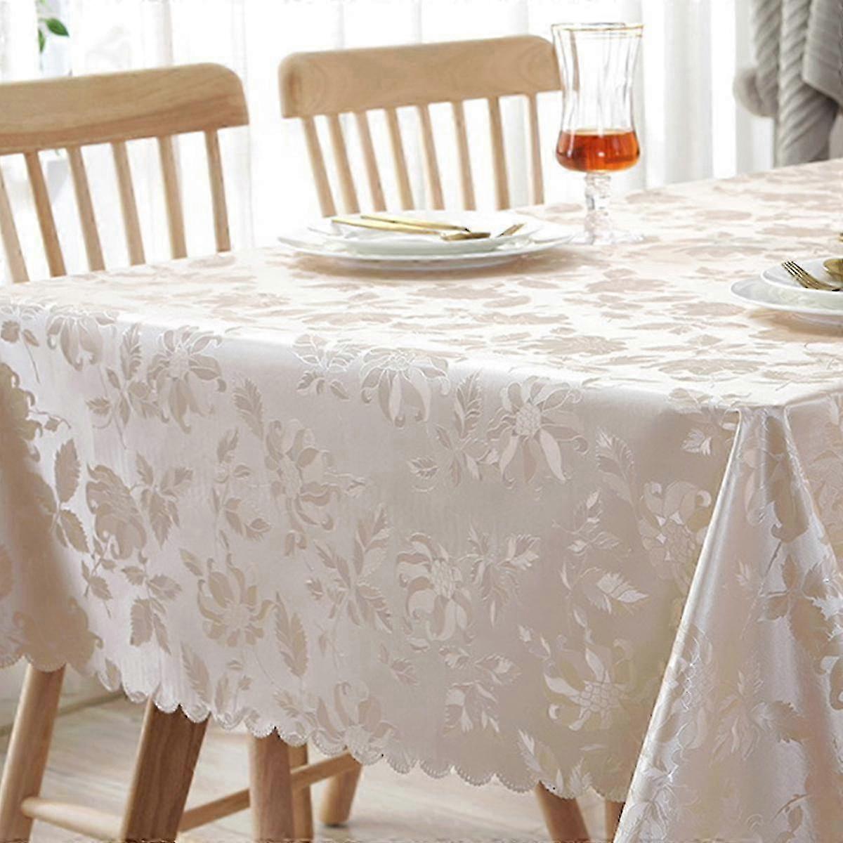 Jacquard tablecloth pattern splash resistant oil resistant soft tablecloth Kitchen table Outdoor picnic