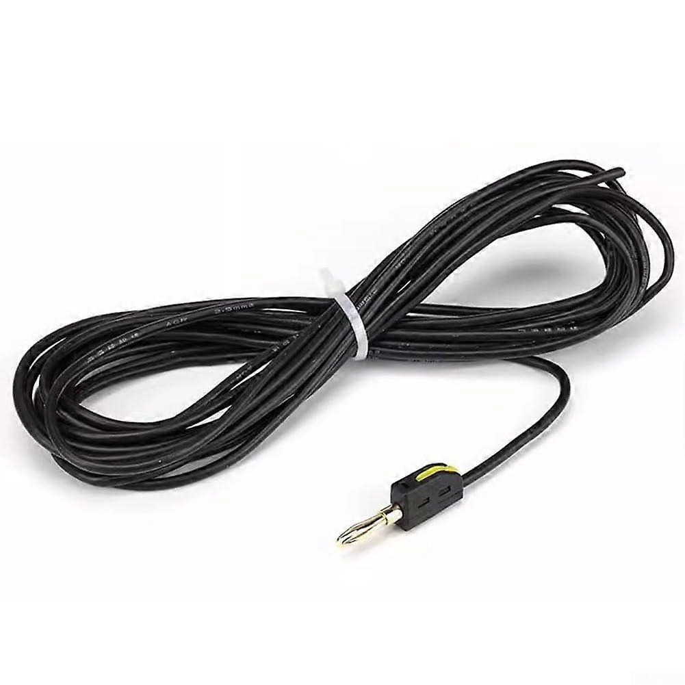 32A Gold Plated 4mm Banana Plug Connectors with Quick Solder for  Current Testing Cable 5m Black