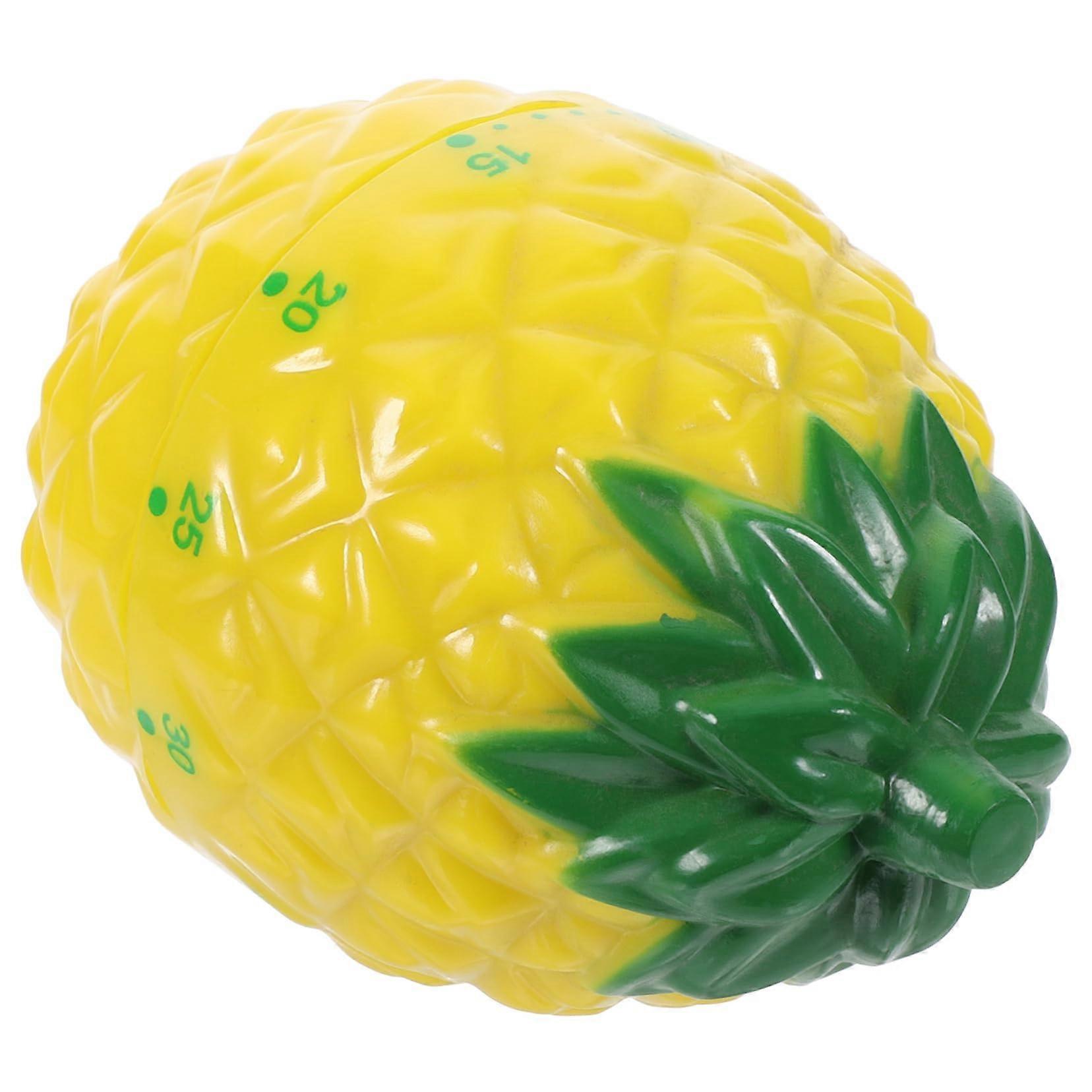 Cute Pineapple Mechanical Kitchen Timer with Clear Alarm Sound for Baking and Cooking Use