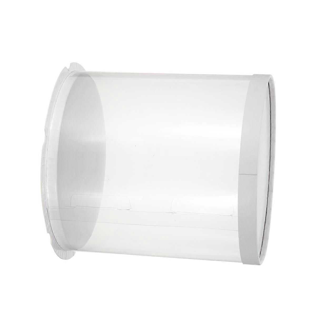 Transparent Cake Box with White Double-Layer for Cake Storage