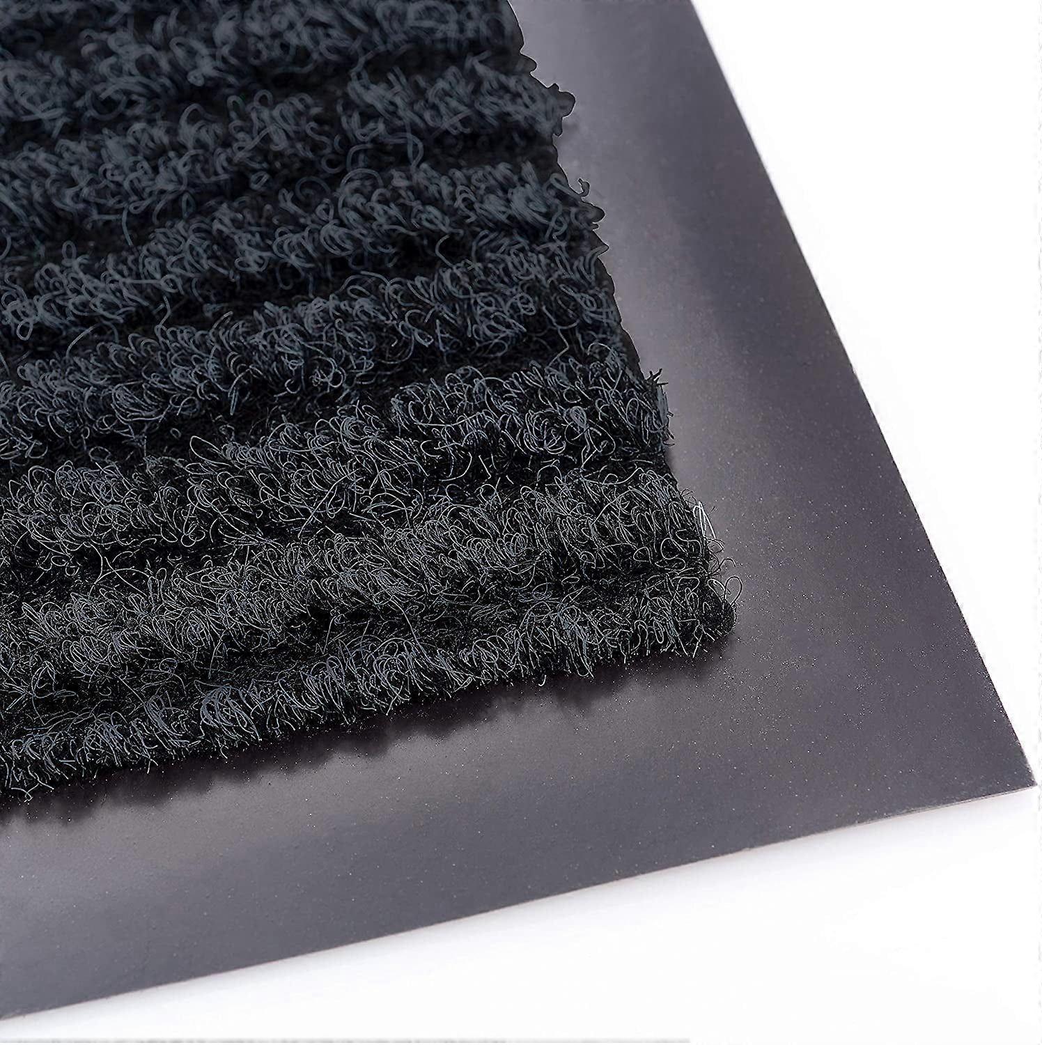 Black Plastic Floor Runner/Protector - Embossed Groove Pattern, AB