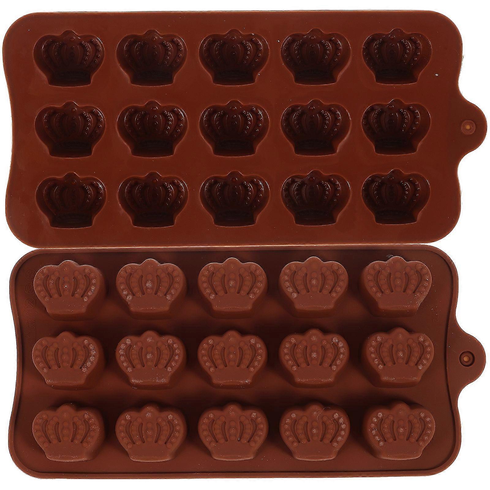2PCS Creative Shaped Design Baking Tools Baking Gadgets Multi-Purpose Silicone Molds for Chocolate