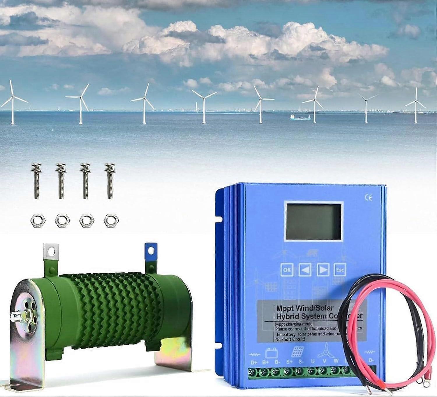 6000W 24V DC Power Supply for OffGrid Solar Wind System RV Marine with LCD Controller