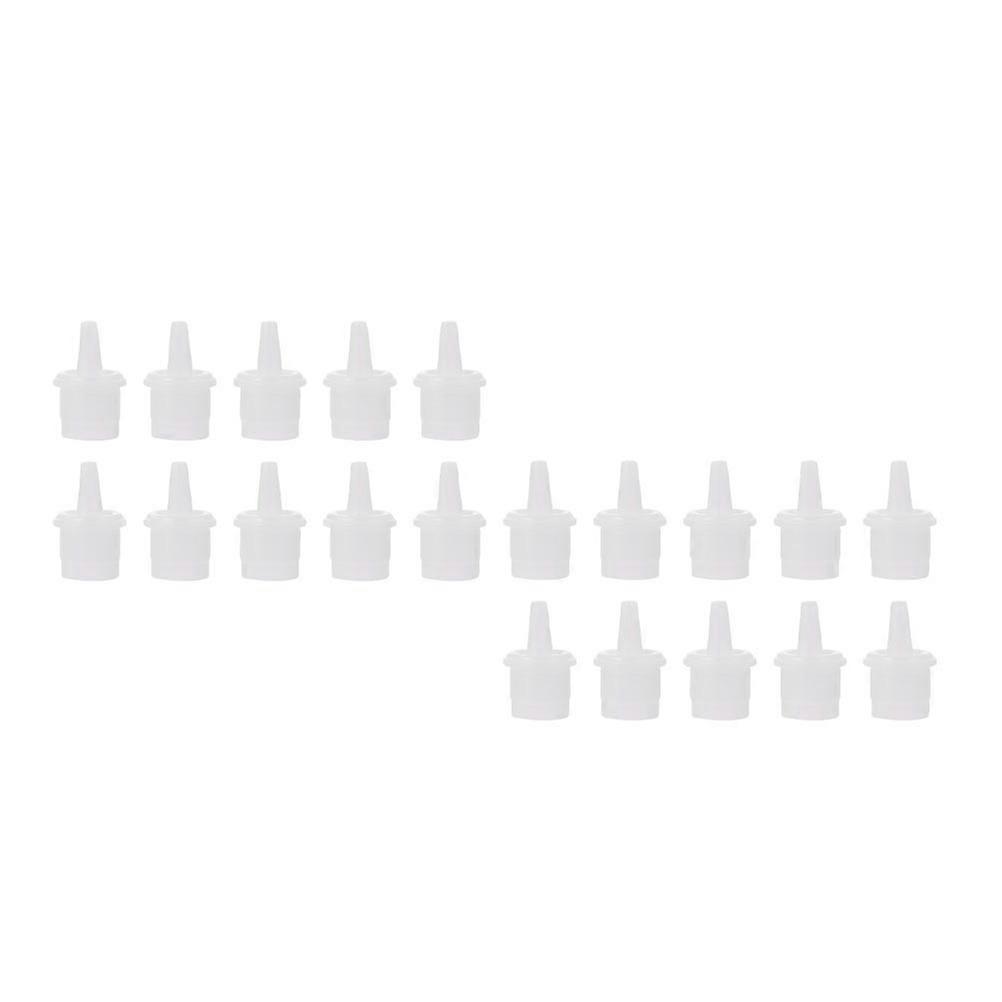Eyelash Glue Bottle Nozzle Caps for Replacement 60Pcs Premium PP Material