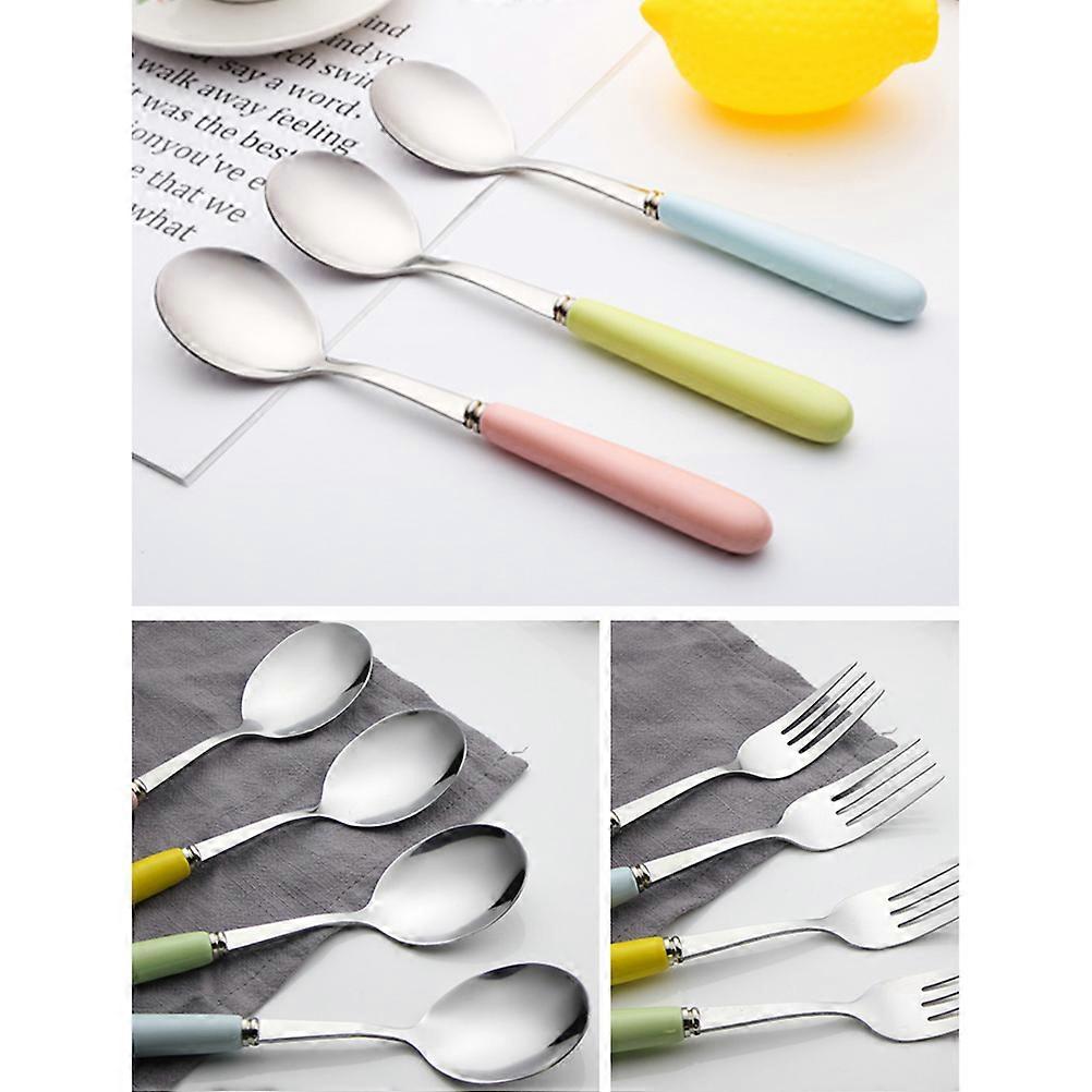 Portable Tableware Stainless Steel Chopsticks Spoon Fork Set for Eating Use