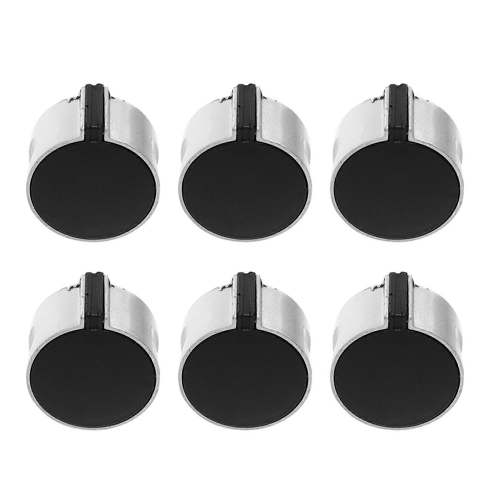 Replacement Stove Knobs Universal Gas Cooker Hob Knobs Silver 3.60X3.60X1.90CM 6Pcs