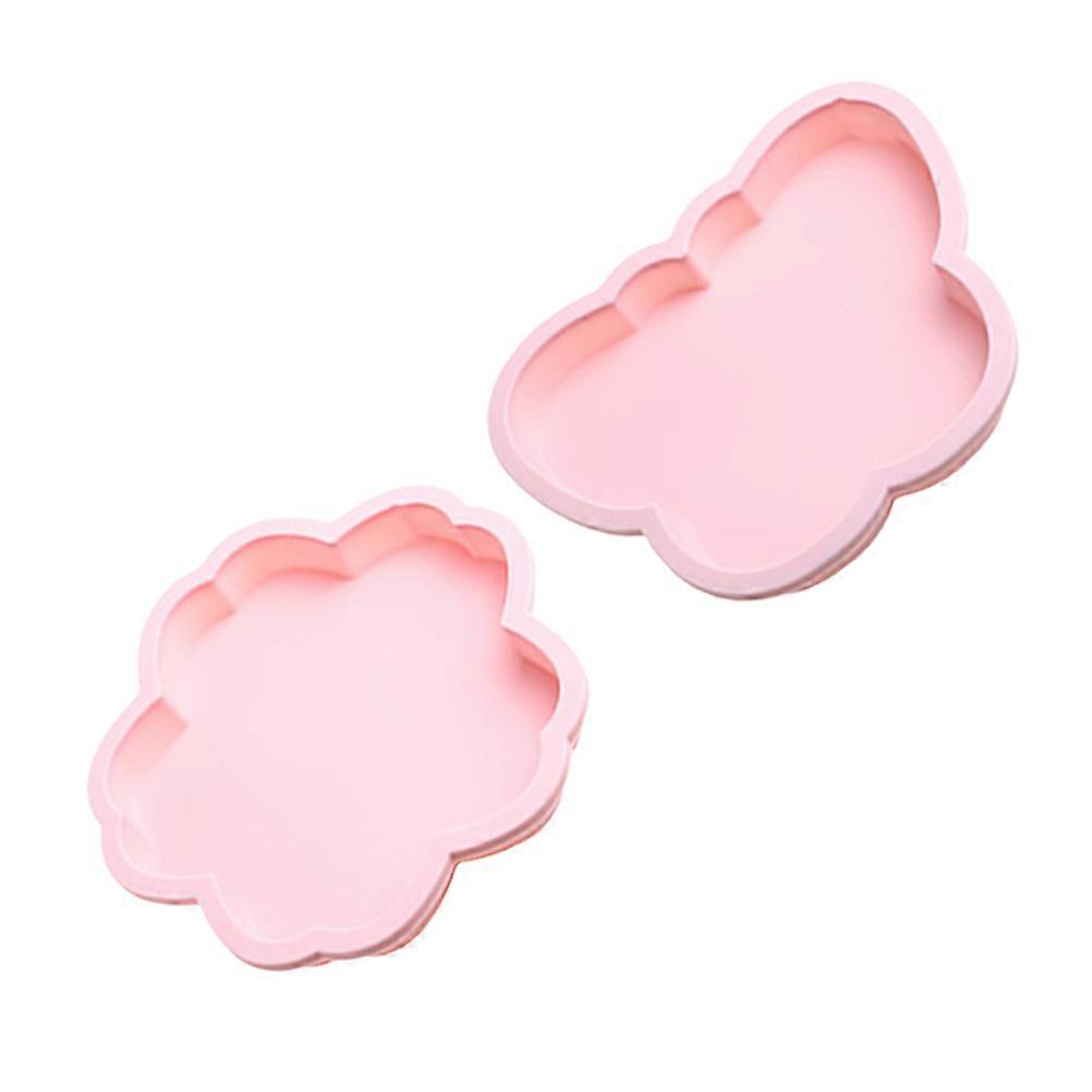 Silicone Cake Mold for Baking Use 2Pcs Pink Color