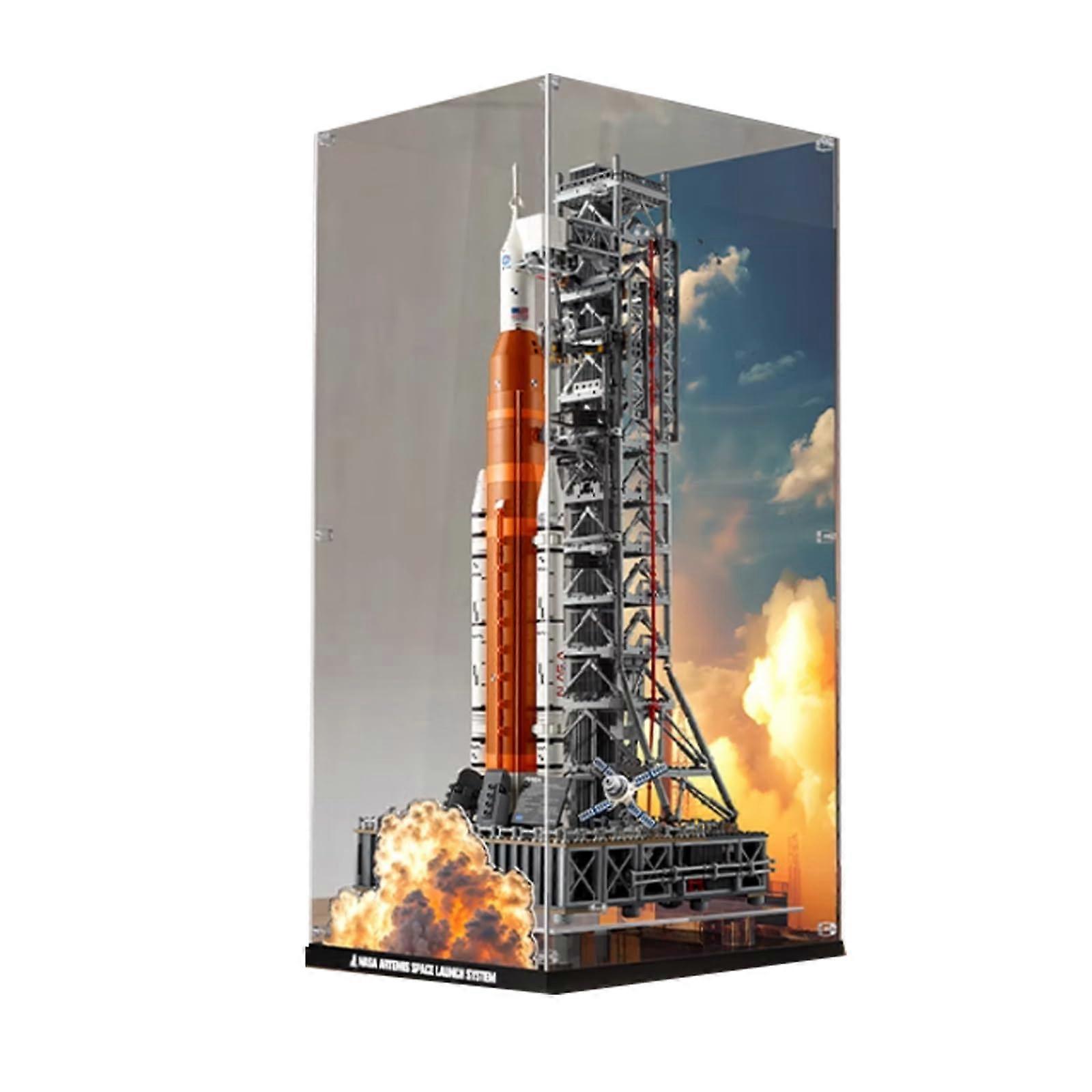 Acrylic Dustproof Clear Protective Display Case for  10341 Space Launch System Model