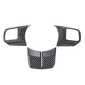 Carbon Fiber Steering Wheel Decoration Trim for Wrangler JK Compass Grand 2011-2017