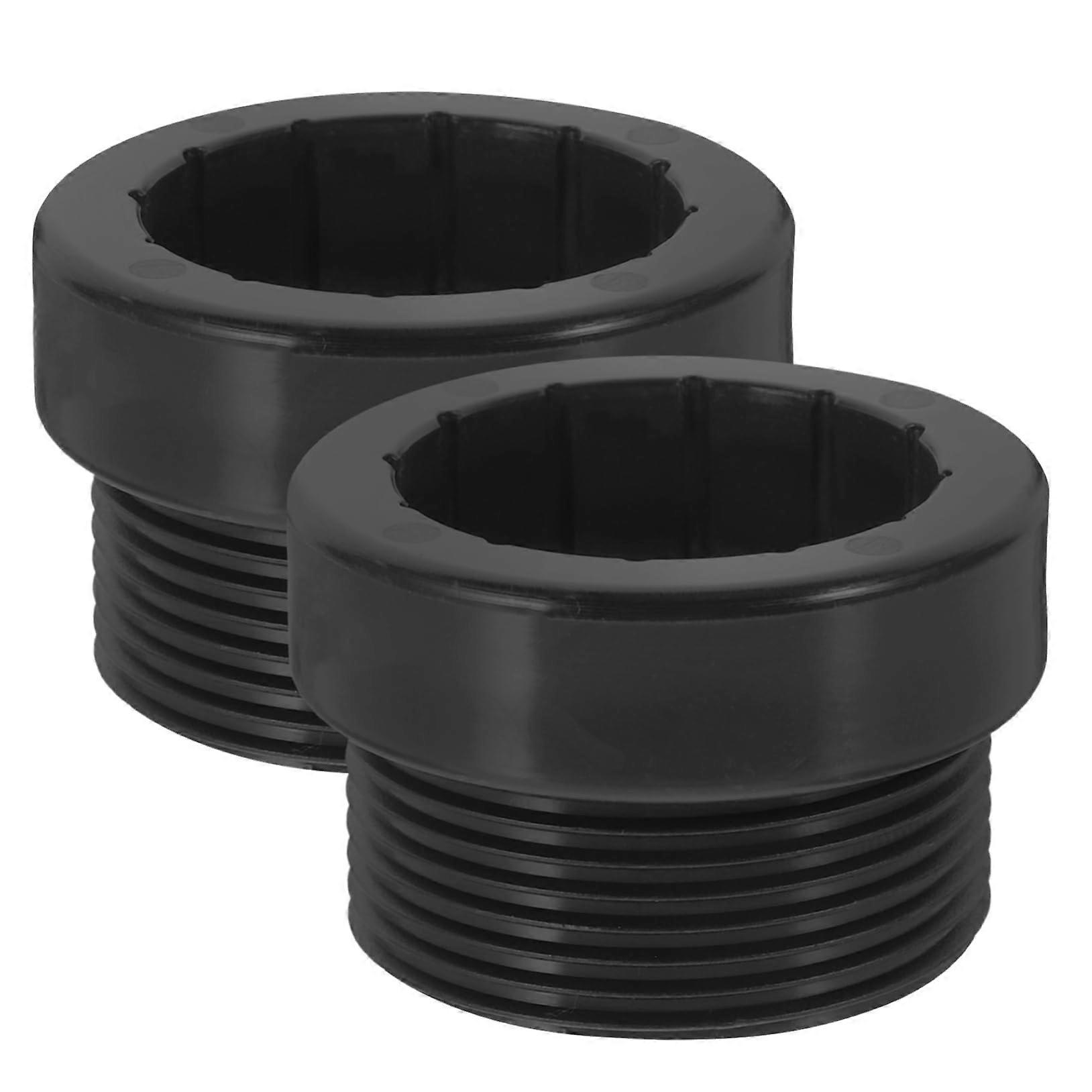 2pcs Compact Black Umbrella Pole Stabilizer Threaded Adapter for SpaceSaving Secure Setup