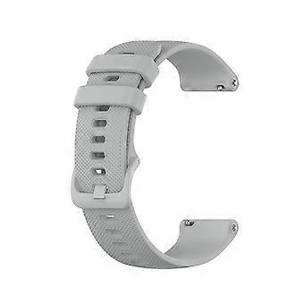 Waterproof Silicone Replacement Band for Letsfit ID205L and ID215G Smartwatch, Adjustable Gray Strap