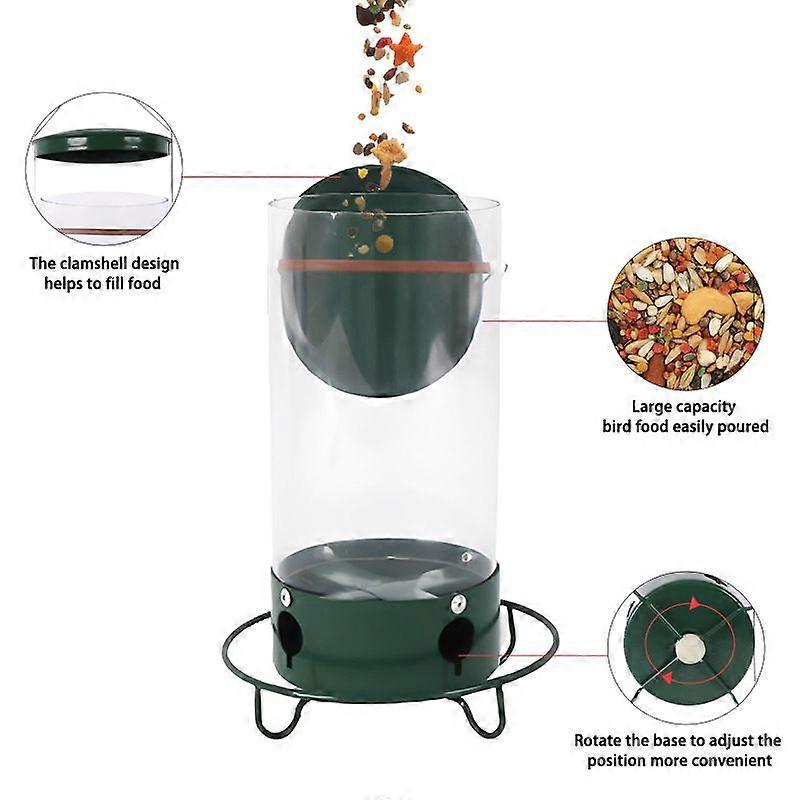Squirrel-Proof Bird Feeder for Outdoor Wild Bird