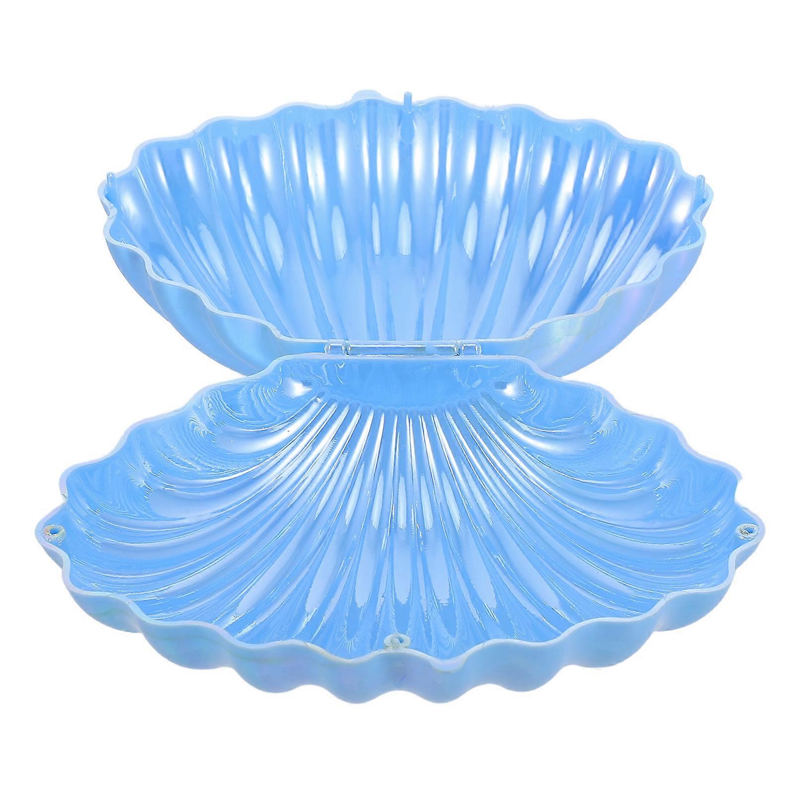 Seashell Candy Box for Treat Holders Blue PP Mini Candy Container